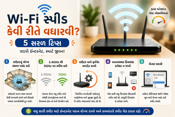 Wi-Fi સ્પીડ કેવી રીતે વધારવી? 5 સરળ ટિપ્સ